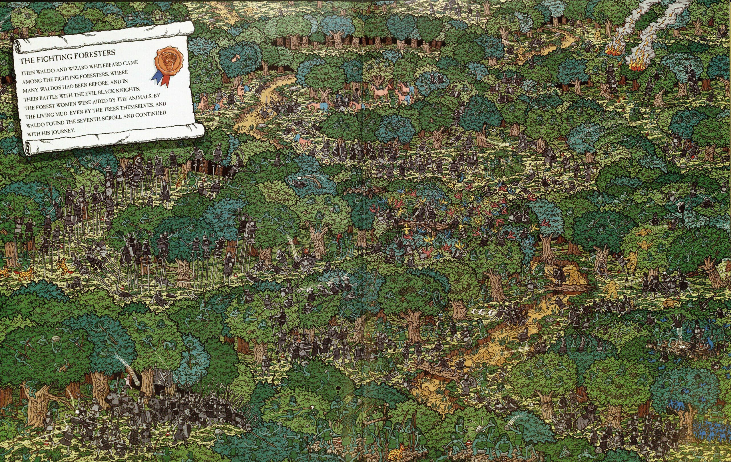 Where's Waldo puzzle - Forest Ambush