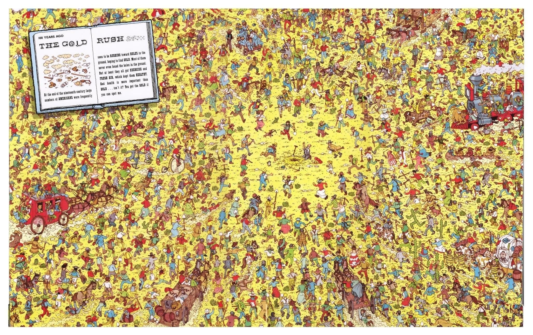 Where's Waldo puzzle - Gold Rush Mayhem