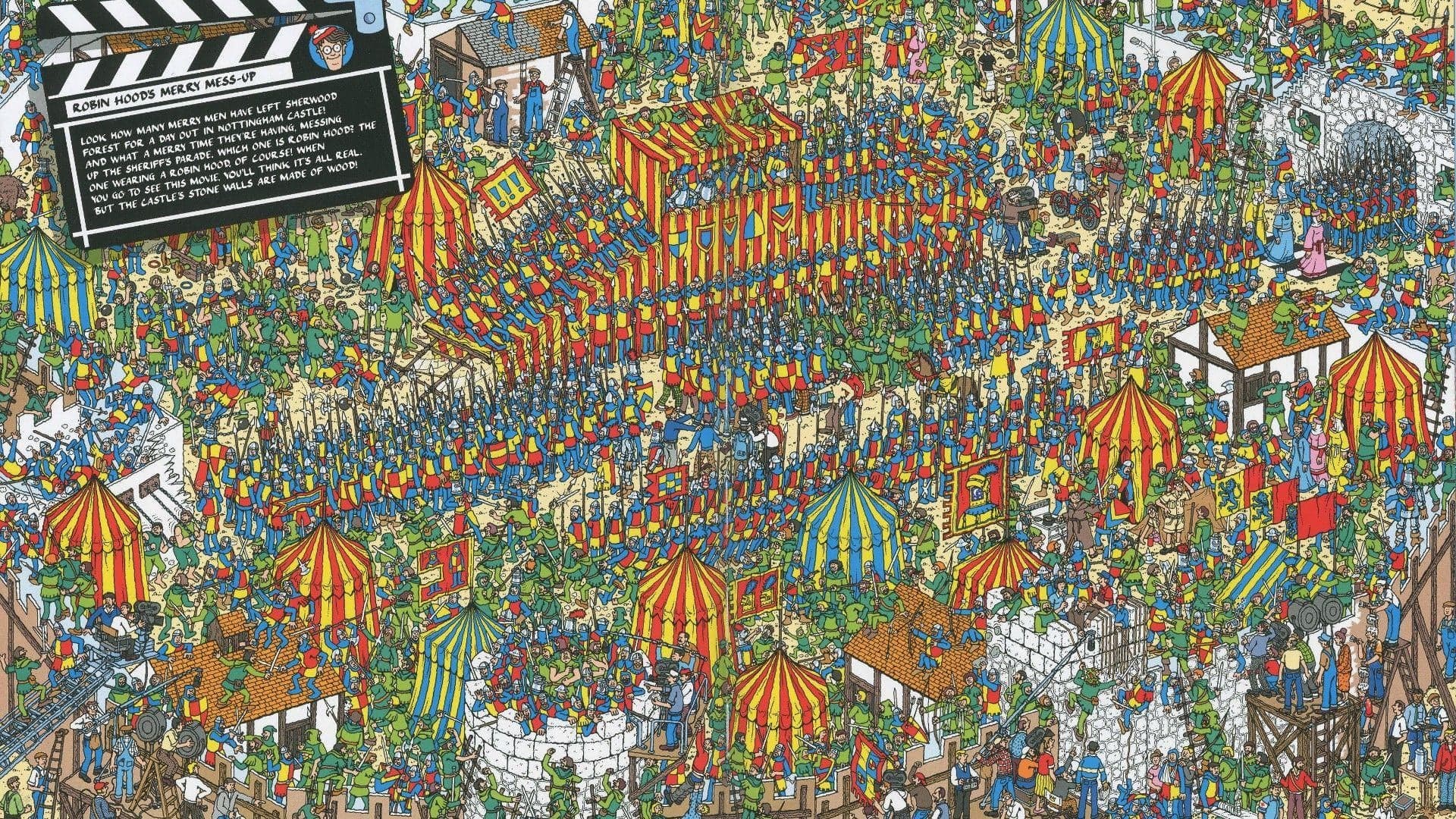 Where's Waldo puzzle - Robin Hood Camp Clash