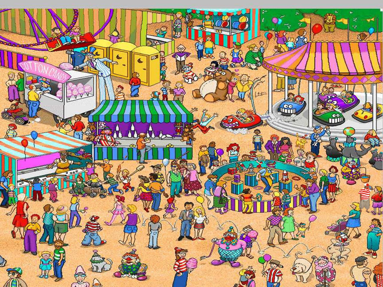 Where's Waldo puzzle - Funfair Frenzy