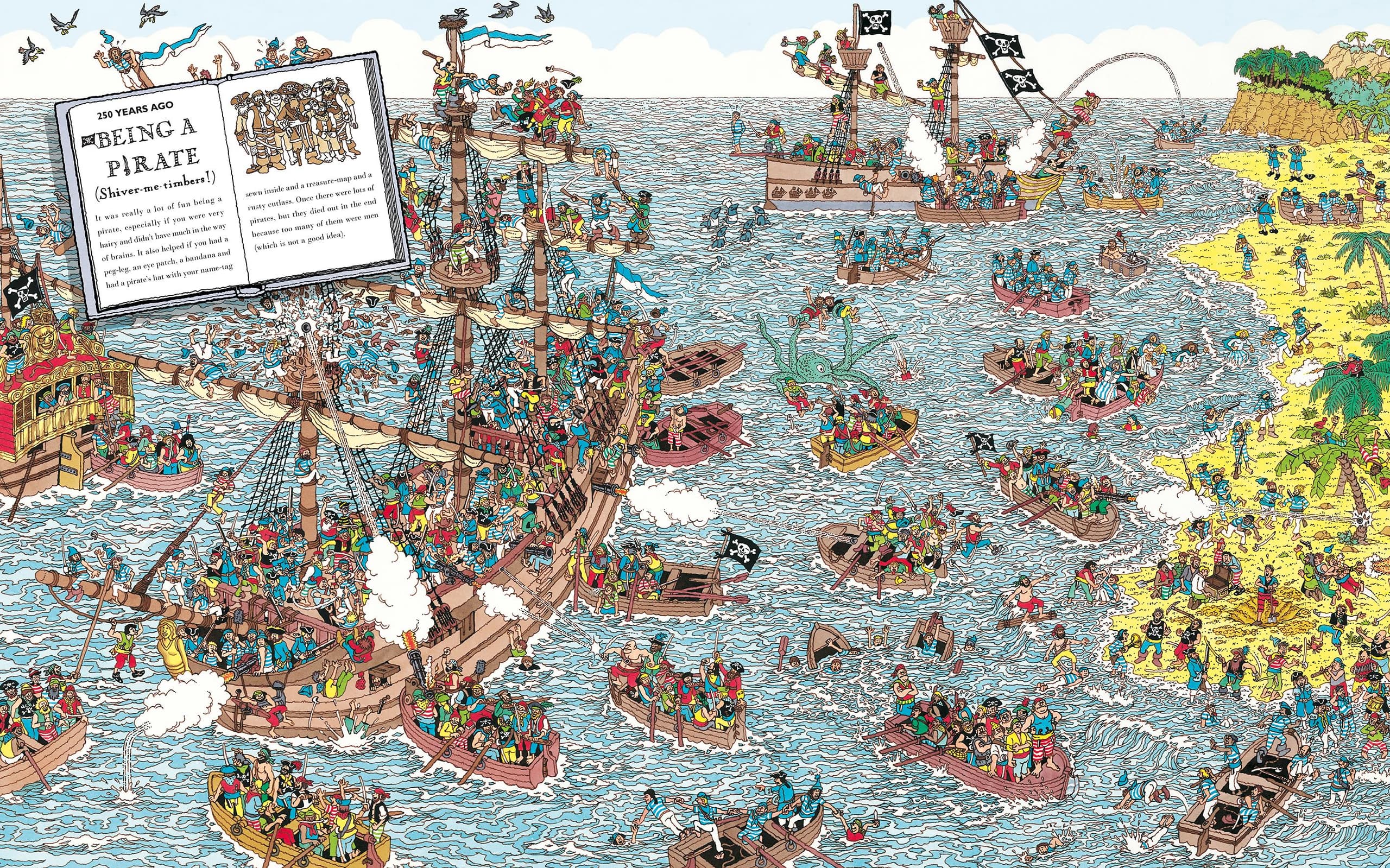 Where's Waldo puzzle - Pirate Battle Bay