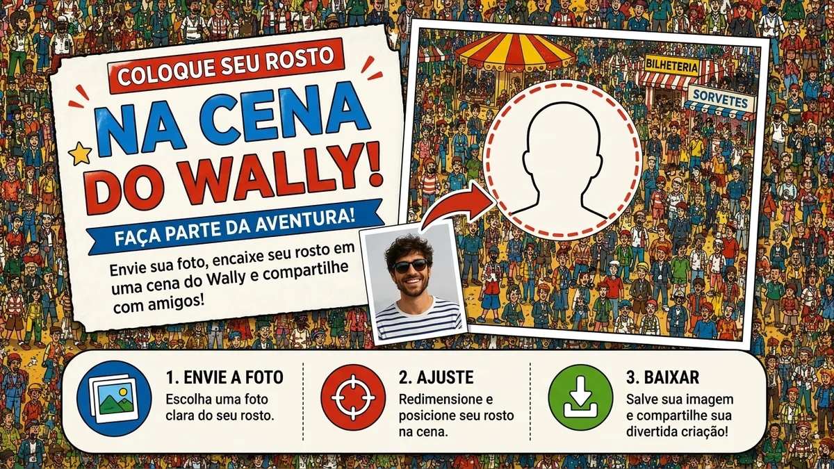 Ferramenta para colocar seu rosto no cenário do Wally