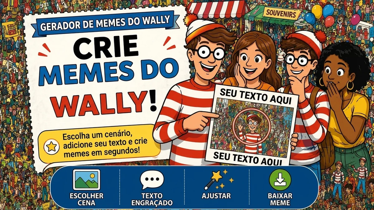 Gerador de Memes de Onde Está Wally