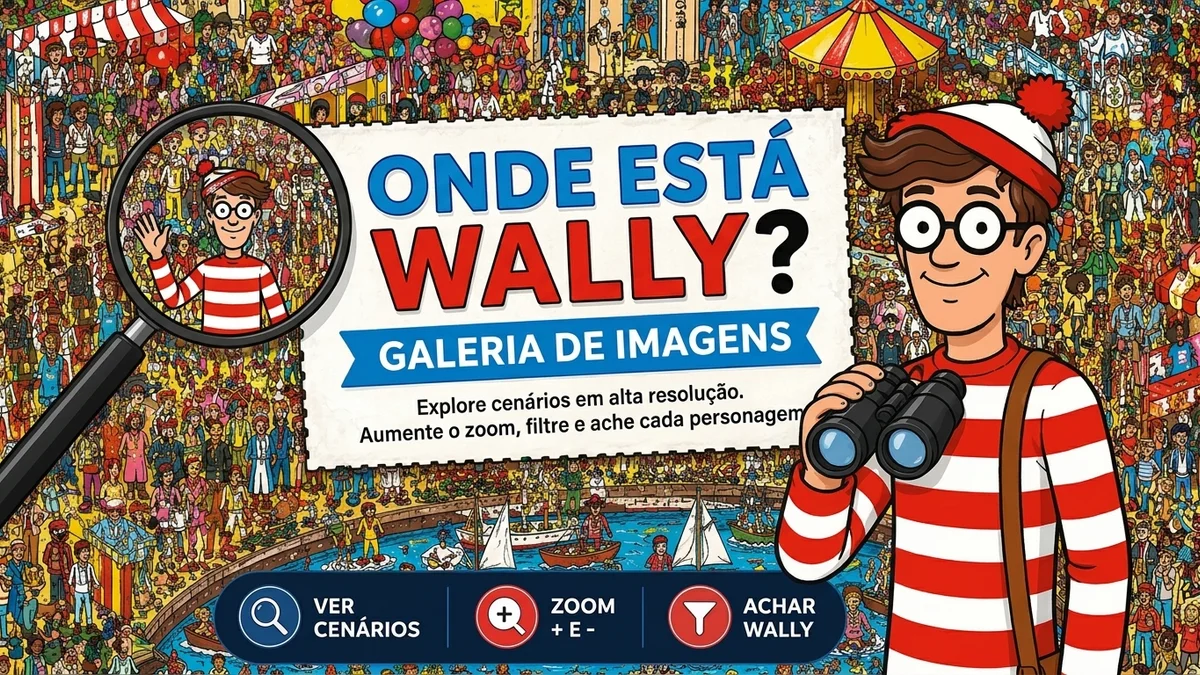 Galeria de imagens e quebra-cabeças Onde Está Wally