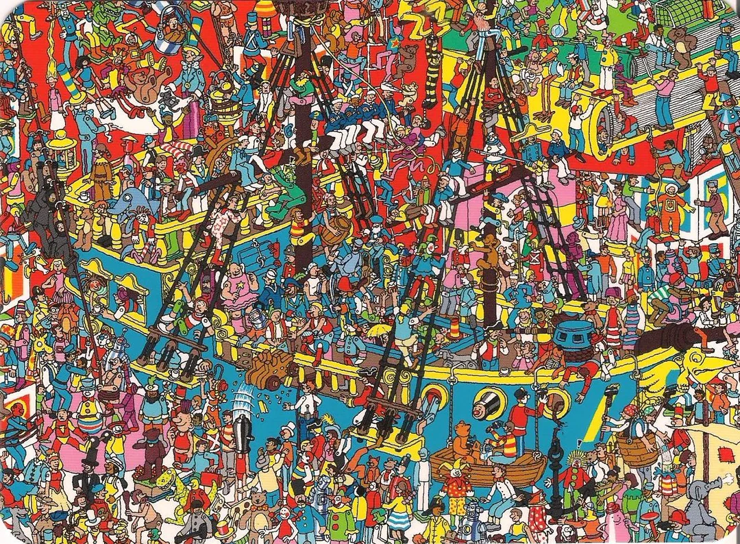 Where's Waldo Carnival Chaos puzzle scene