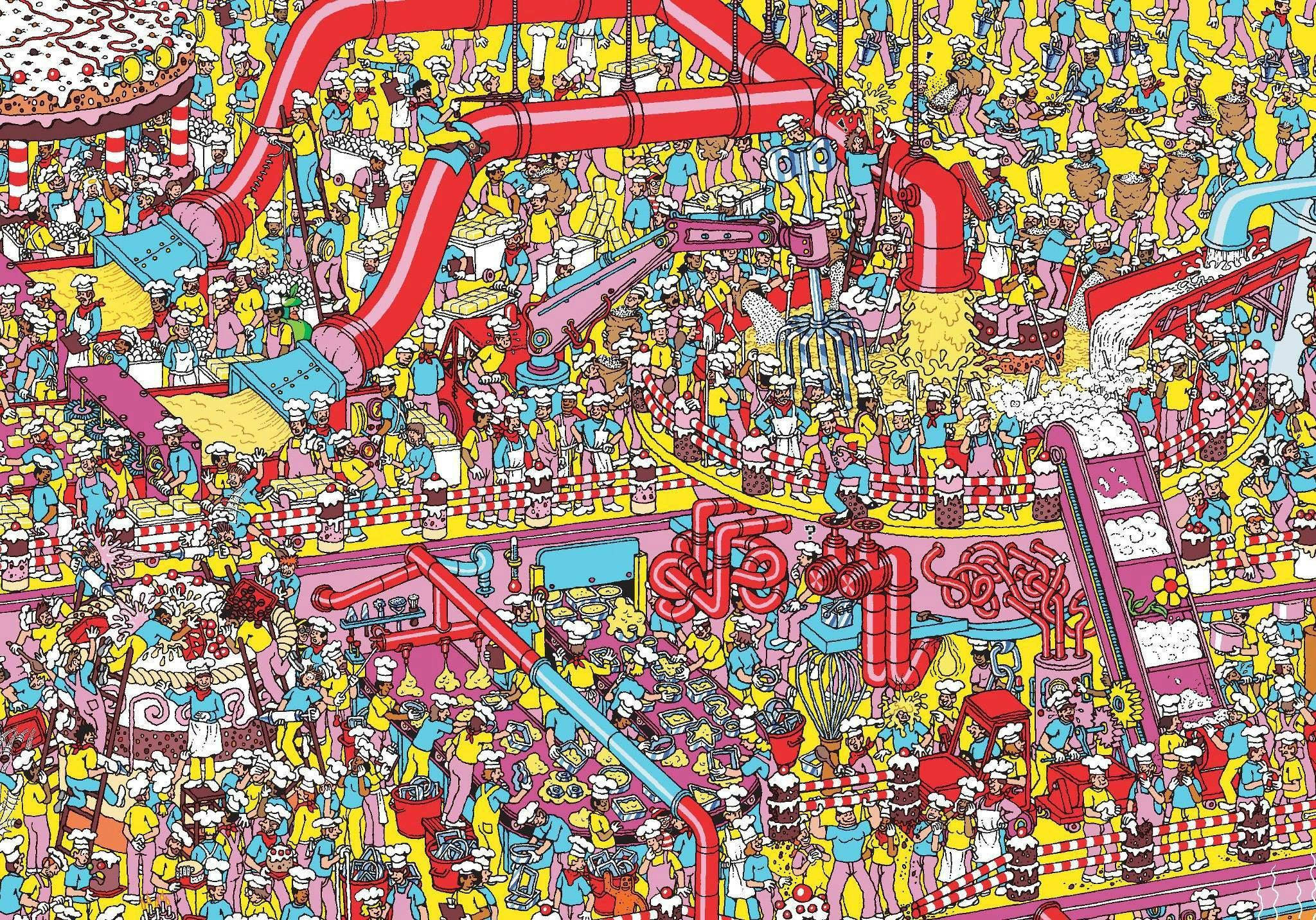 Where's Waldo Game Level 26 Desserts Factory Scene