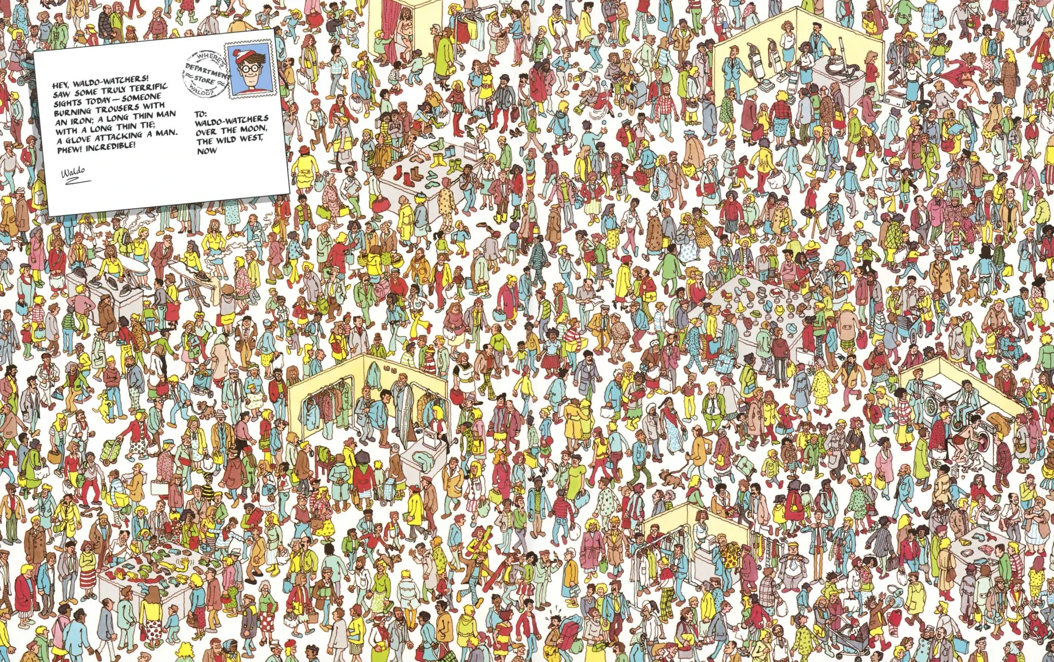 Onde Está Wally Jogo Nível 14 Correria na Loja de Departamentos