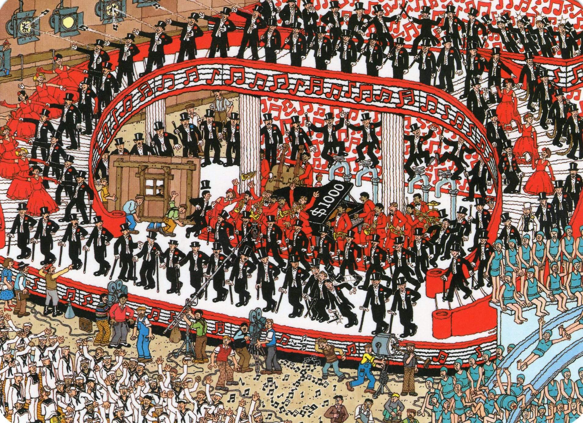 Where's Waldo Game Level 22 Musical Stage Scene