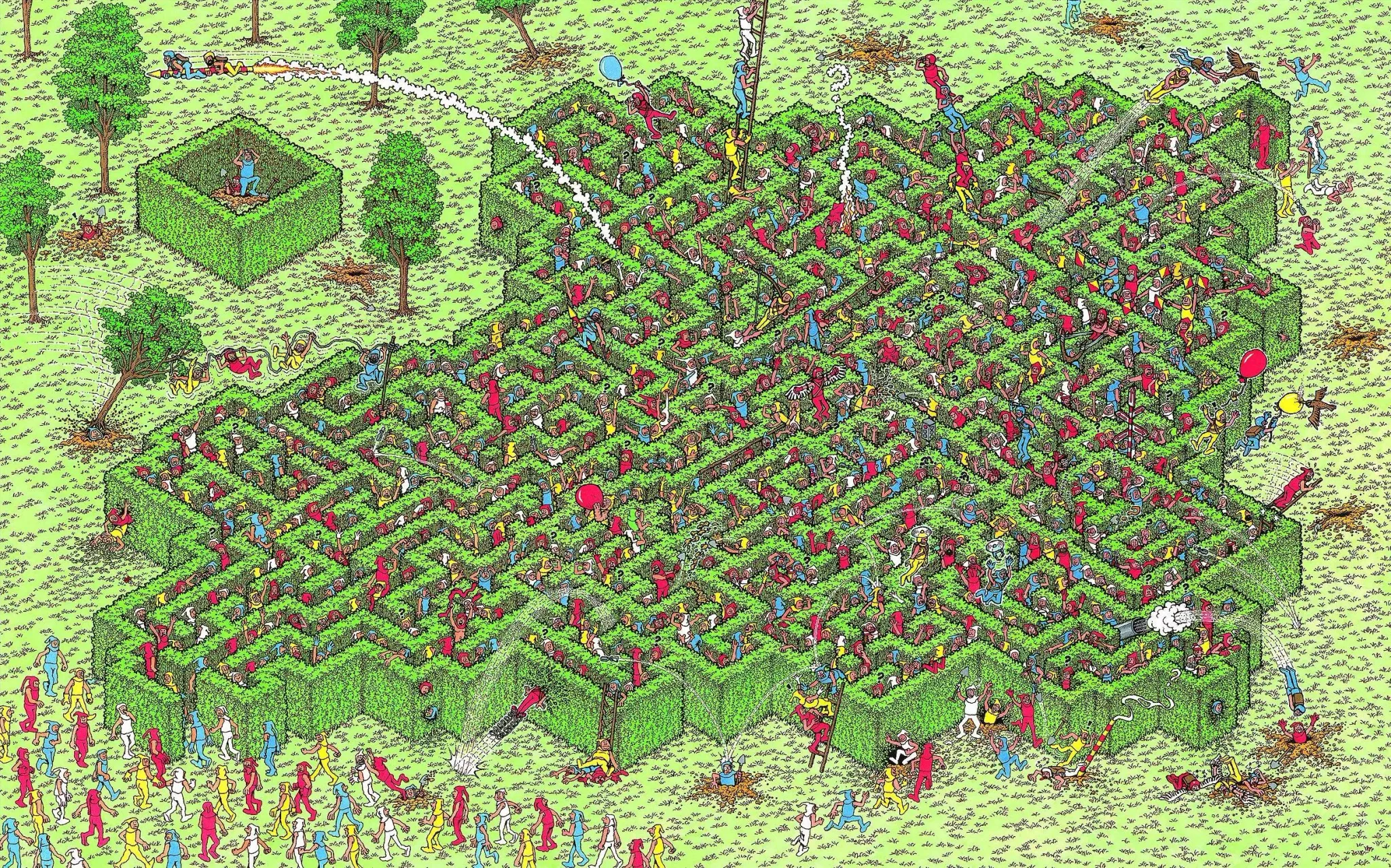 Onde Está Wally Jogo Nível 5 A Loucura do Labirinto